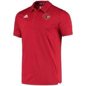 Adidas Men's Red Polo Shirt Louisville Cardinals‎